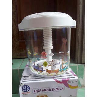 Hộp muối dưa cà  Việt Nhật loại 5Lit - hộp đựng muối dưa cà ngon miệng tiện lợi