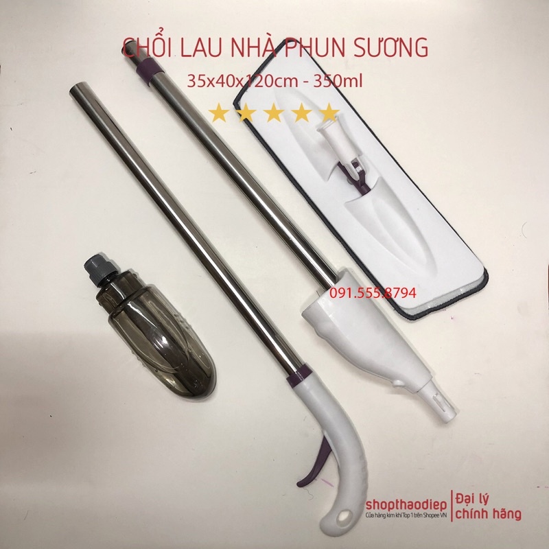 Chổi lau nhà phun sương thông minh xoay 360 độ tiện dụng WSM