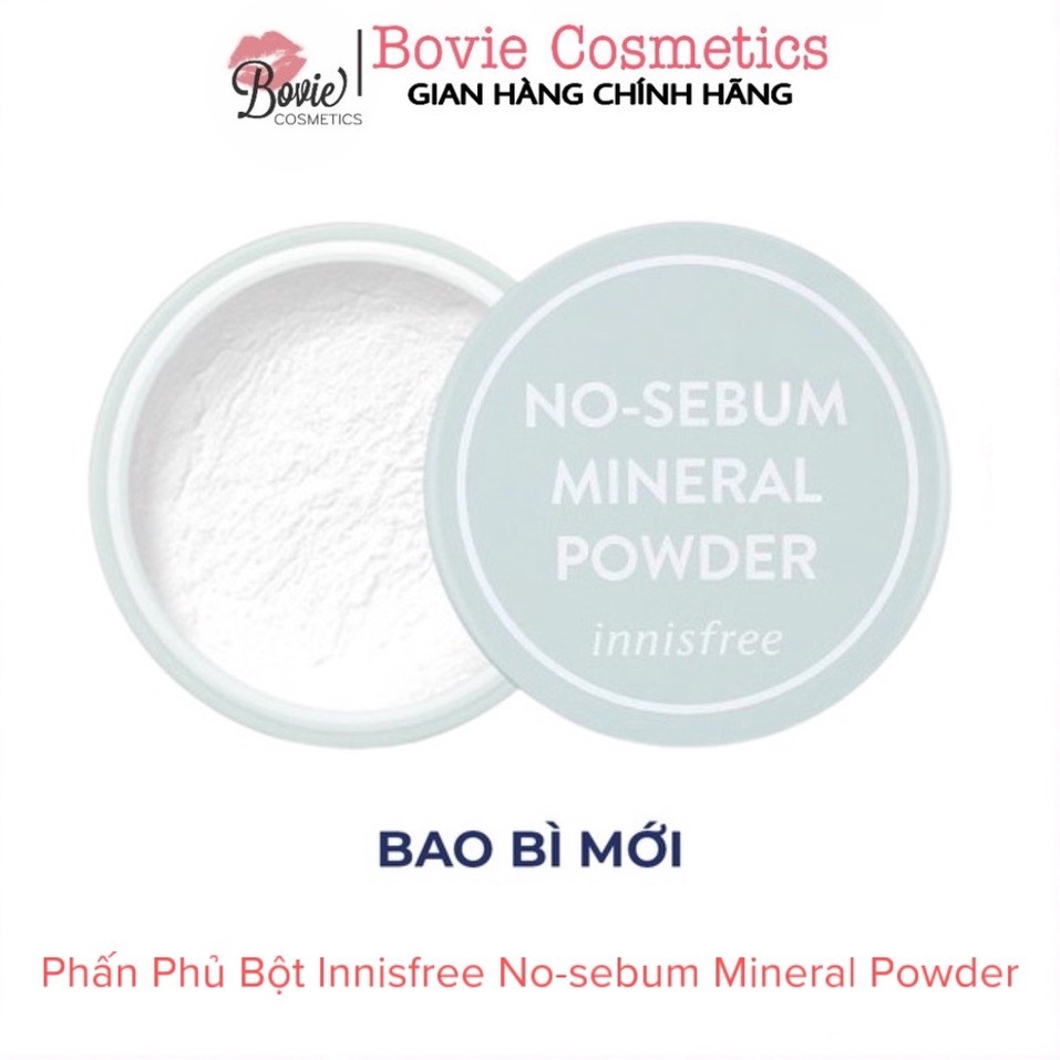 Phấn phủ bột Innisfree kiềm dầu No Sebum Mineral Powder / Bovie