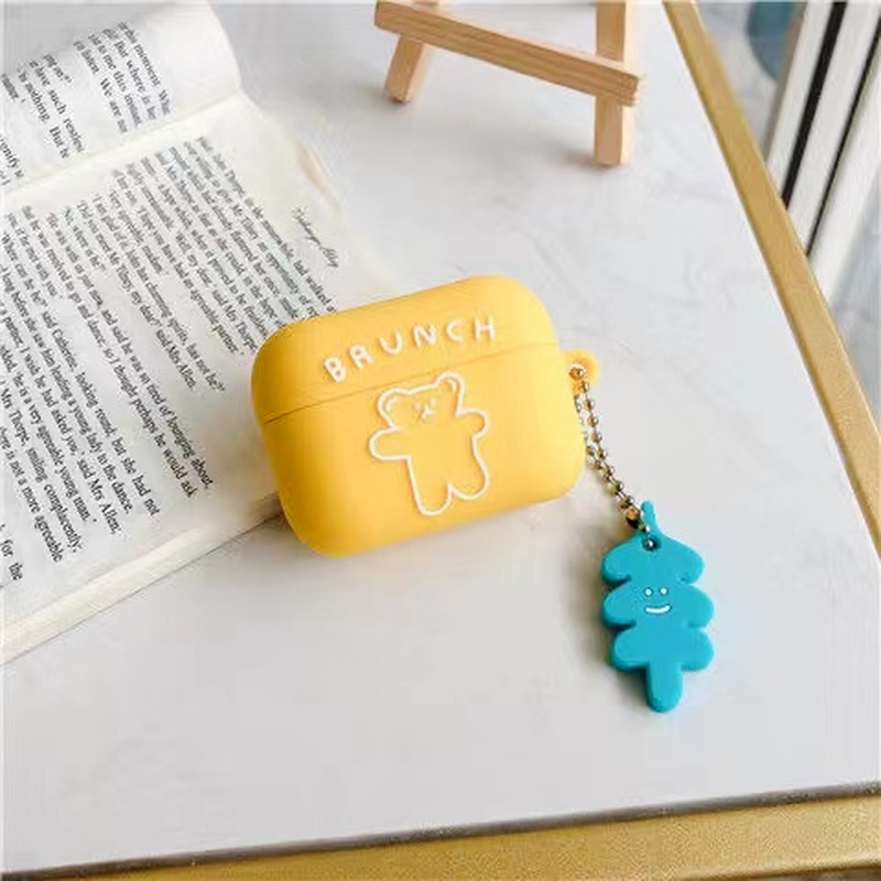 Vỏ Bọc Hộp Sạc Tai Nghe Baseus W3 Mềm In Hình Chú Chó Hoạt Hình Dễ Thương Hiệu Quả No.1