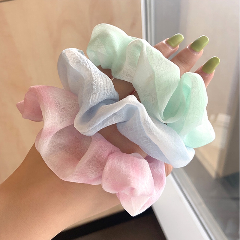 Dây Buộc Tóc Scrunchies Phong Cách Hàn Quốc Dễ Thương Cho Nữ