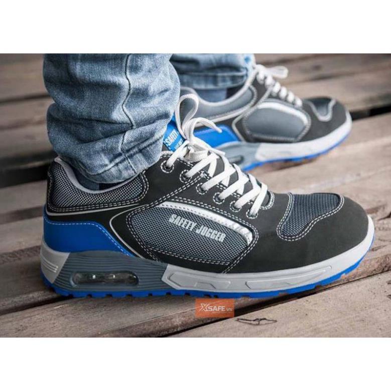 Giày bảo hộ lao động nam Jogger Raptor SP da nubuck, vải lưới thoáng khí, siêu nhẹ, đệm khí nâng đỡ gót,cấu tạo phi kim