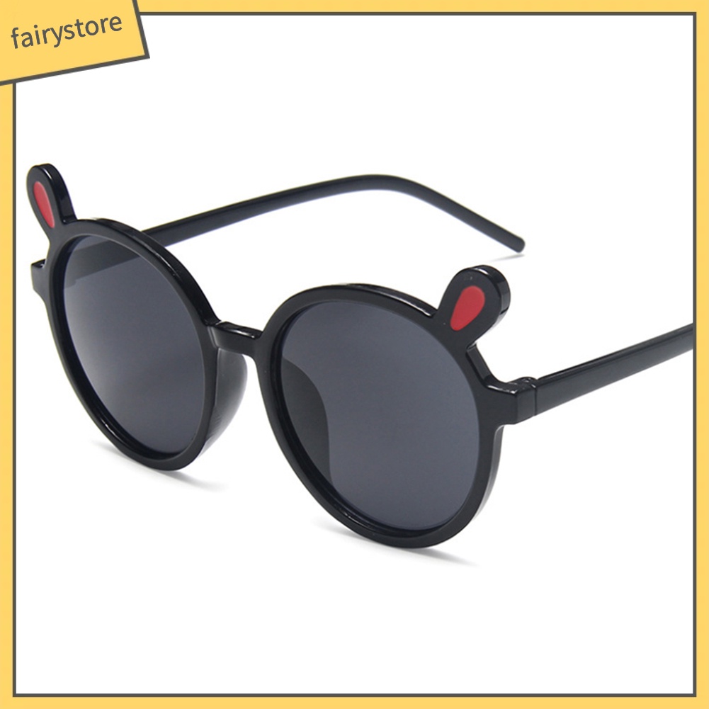 Kính Mát Gọng Tai Gấu Đáng Yêu Cho Bé Gái