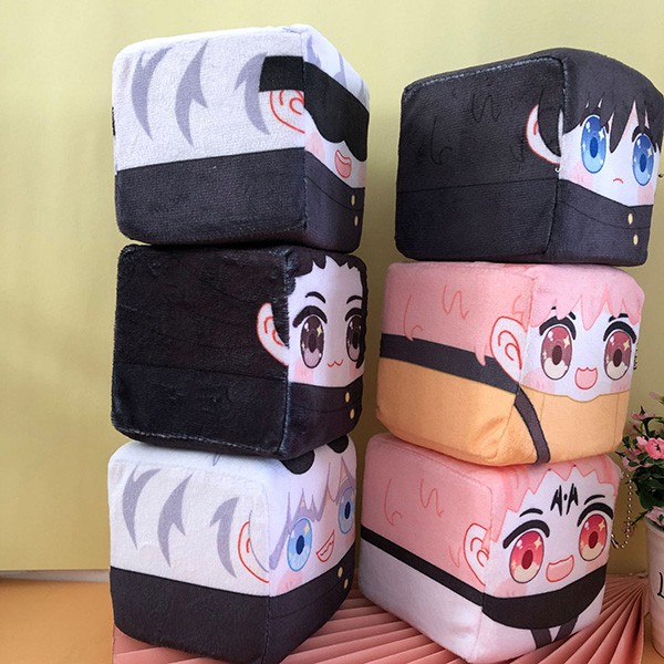 Gối Nhồi Bông Hình Vuông In Hình Anime Dễ Thương Dùng Trang Trí Nhà Cửa