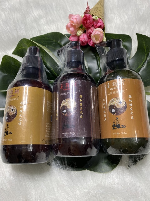 Bộ dầu gội dưỡng sinh 3 chai dành cho spa