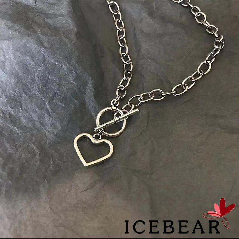 Vòng cổ mặt hình trái tim nhiều màu sắc cho nữ