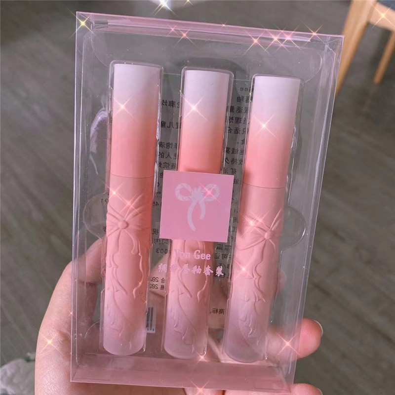 [Hàng mới về] Bộ 3 thỏi son môi Vongee 3 màu làm đẹp không thấm nước lâu trôi | BigBuy360 - bigbuy360.vn