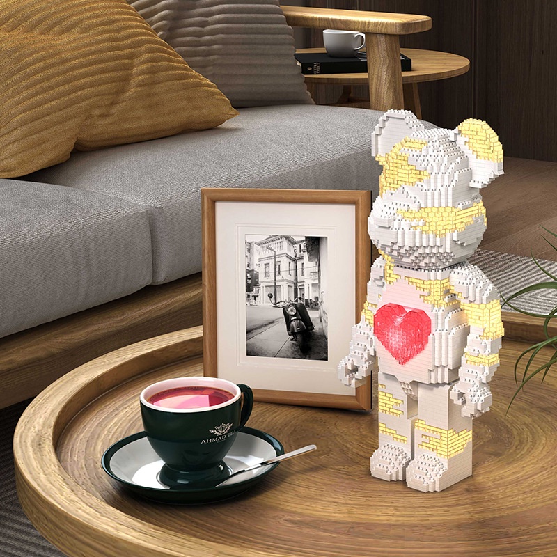 Bộ đồ chơi lắp ghép Non-lego Bearbrick - Mô hình 3D YKO Nanoblock