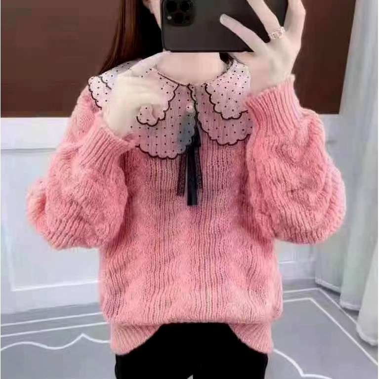 Áo Len Nữ Cổ Lọ Form Dáng Rộng Phong Cách Hàn Quốc Siêu Ấm MS002