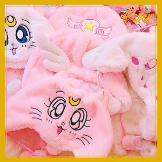 Mũ quả bông Thủy Thủ Mặt Trăng, Sakura Thủ Lĩnh Thẻ Bài (Cardcaptor Sakura/Sailor Moon) mẫu 1