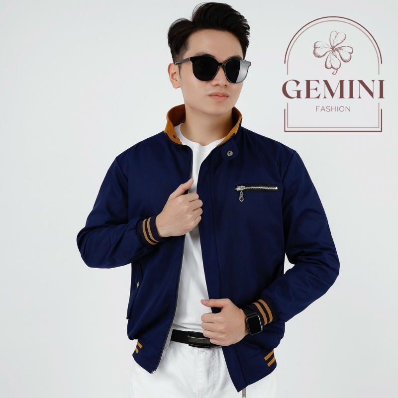 Áo khoác kaki nam thời trang áo khoác bomber nam Gemini Fashion chất liệu kaki 2 lớp dày dặn KK024