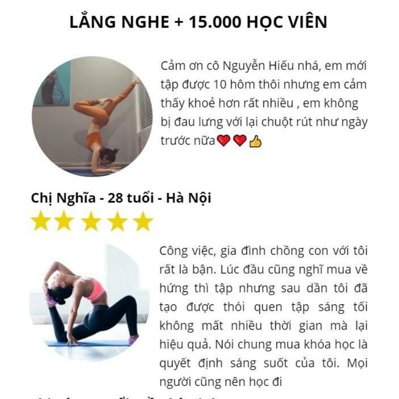 [TẶNG THẢM TẬP YOGA 2 LỚP]E-voucher Trọn bộ FULL 3 khóa học YOGA ONLINE NGUYỄN HIẾU tại nhà