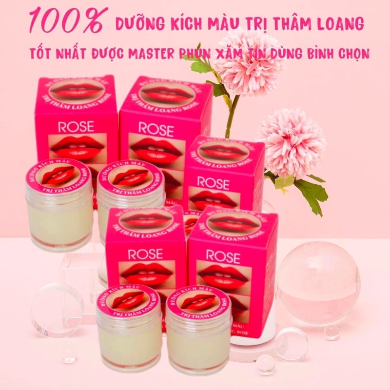 Son dưỡng môi ROSE - dưỡng môi sau phun xăm chống thâm loang