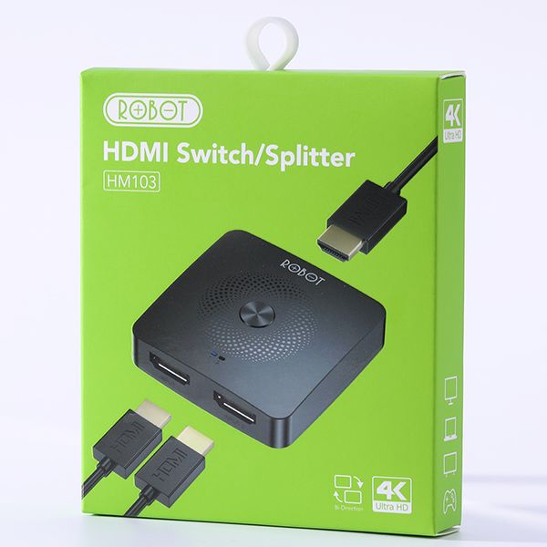 HUB Chuyển Đổi HDMI Switch/ Splitter Hai Chiều VIVAN HM103 - Kết Nối Cổng HDMI Máy Tính PS4 Đầu Thu TV