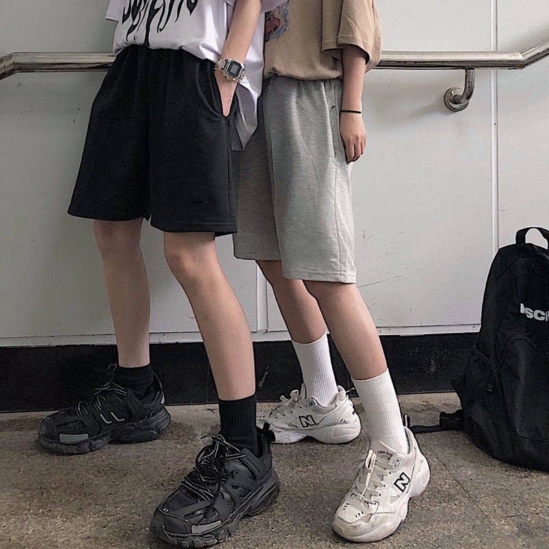 Quần Short, Quần Đùi Trơn unisex thể thao basic nam nữ oversize phong cách đường phố Hàn Quốc Ulzzang