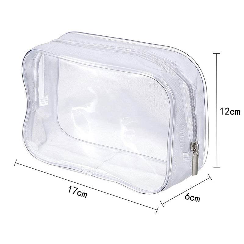 Túi Đựng Mỹ Phẩm Bằng Nhựa Pvc Trong Suốt Khóa Kéo Tiện Dụng