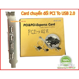 Card chuyển đổi pci to usb 2.0