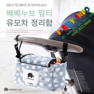 Túi treo xe đẩy Bebenuvo Hàn quốc đủ mẫu