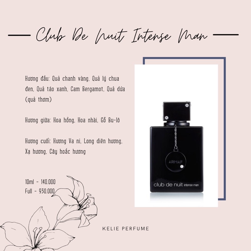 [MẪU THỬ] Nước Hoa Nam Club De Nuit Intense Man | BigBuy360 - bigbuy360.vn