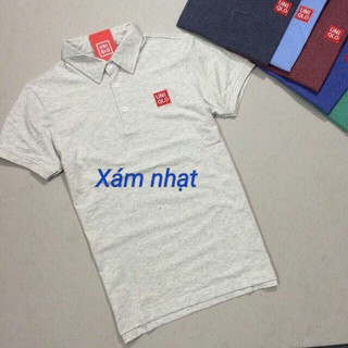 Áo thun nam uniqlo cổ bẻ 100% cotton