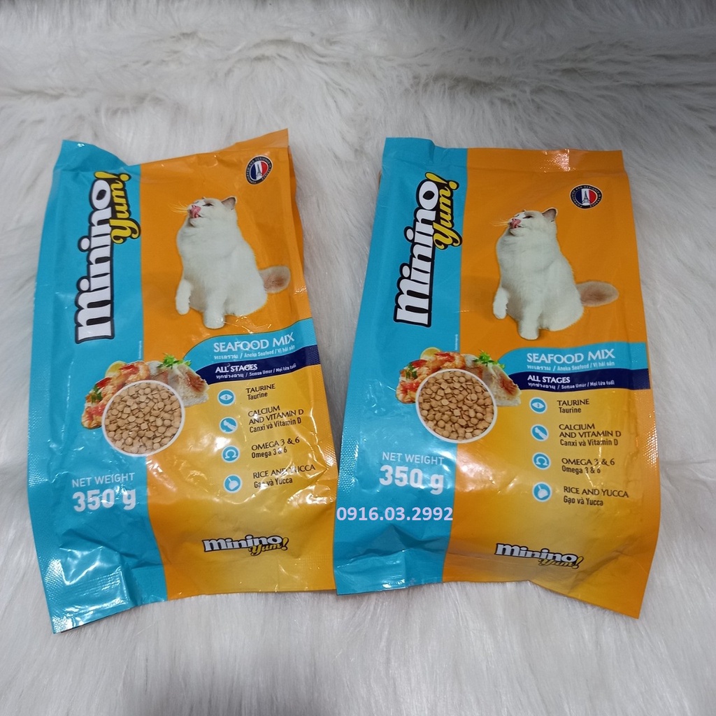 Thức ăn cho mèo Minino Yum 1,5kg, Thức ăn cho mèo mọi lứa tuổi