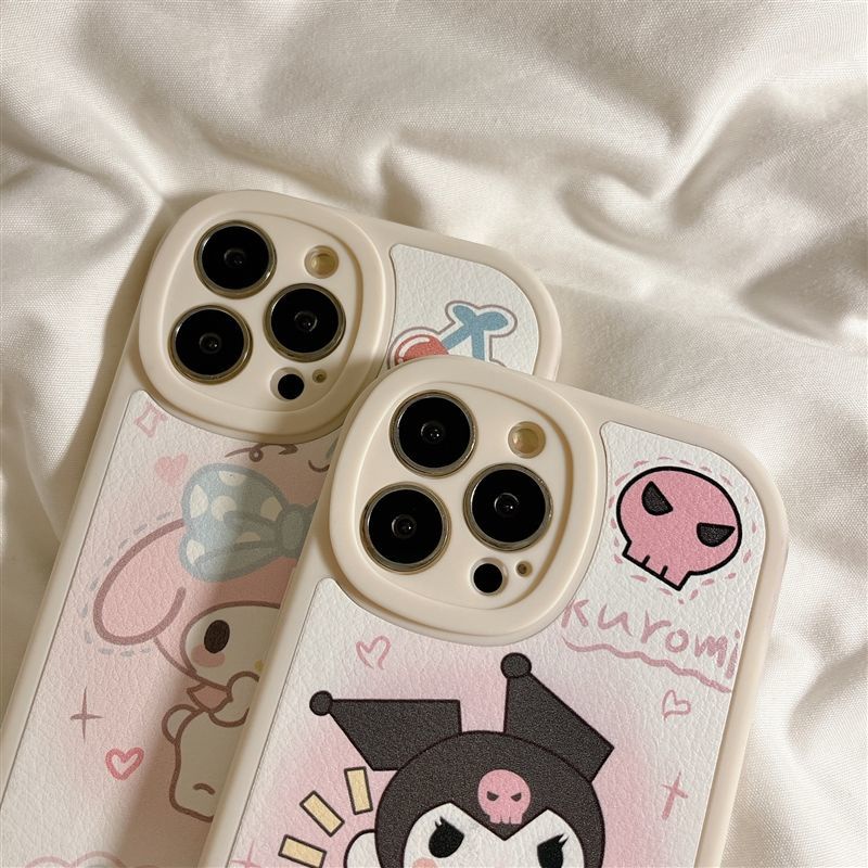 Ốp Điện Thoại Silicon Mềm Chống Sốc Hình kuromi Melody HELLO KITTY Cho IPhone 14 12 PRO 12 mini 11 13 PRO Max Xs Max XR 6 7 8 Plus