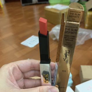 Son ysl slim bạc