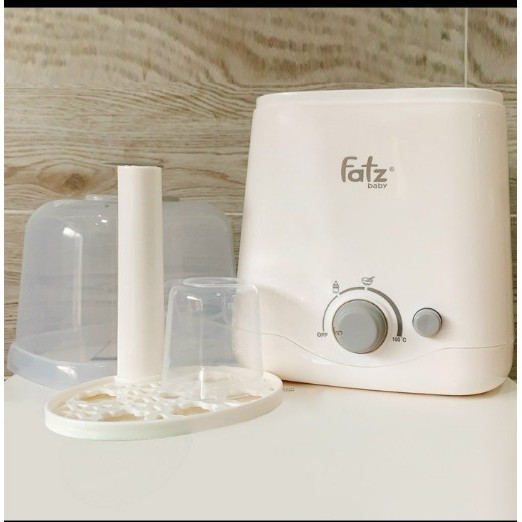 [Bh12thang]Máy hâm sữa 2 bình cổ rộng Fatz Baby FB3012SL - Dou 1