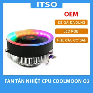 Fan tản nhiệt cpu coolmoon q2 led rgb