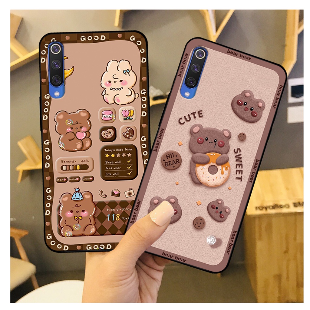 Ốp lưng Xiaomi Mi 9 - Mi 9 SE in hình gấu bear dễ thương, bền đẹp