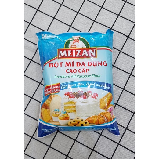 Bột mì đa dụng Meizan 500g ⚡ GIÁ TỐT NHẤT ⚡ 500g bột đa dụng dùng để chế biến các loại bánh mì, bánh bông lan, bánh ngọt