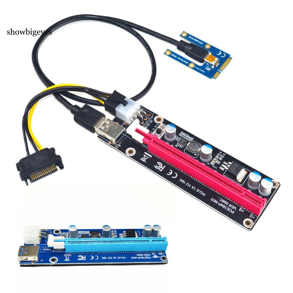 Card Đồ Họa Mini Pci-E X16 + 60 Dây Cáp Usb Cho Laptop