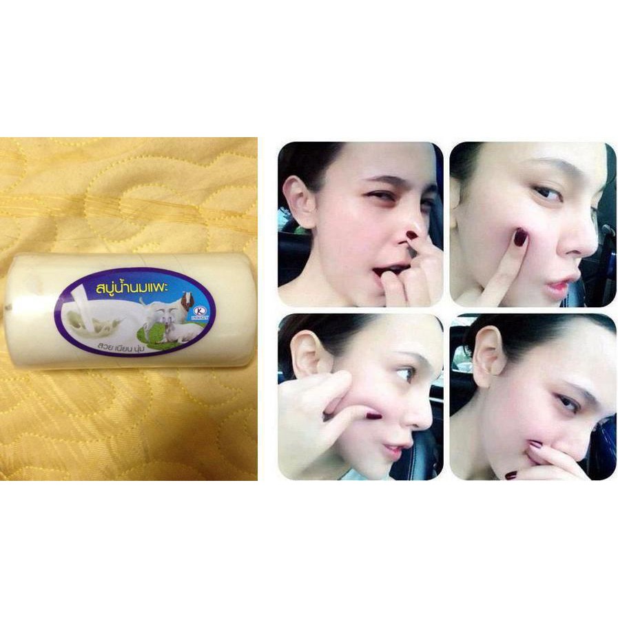 BÁNH XÀ PHÒNG SỮA GẠO & SỮA DÊ 100G - THÁI LAN