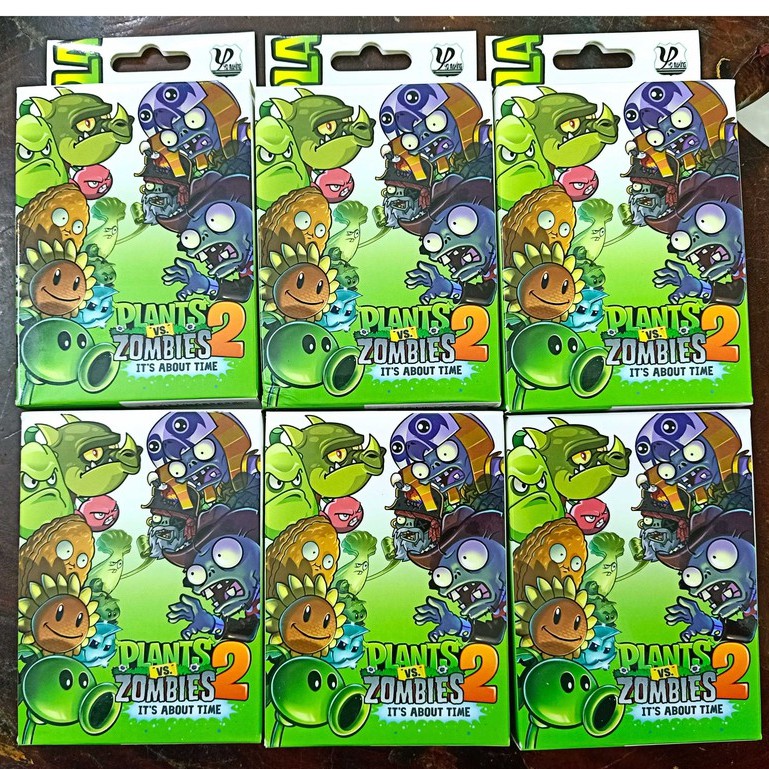 Bộ bài Tây Plants VS Zombies , bộ Tú người cây và quái vật 54 lá in hình anime manga dễ thương siêu độc đáo