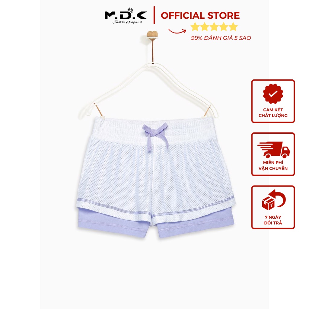 Quần Short Bé Gái 2 layers pull-on short M.D.K - xinh xắn, năng động