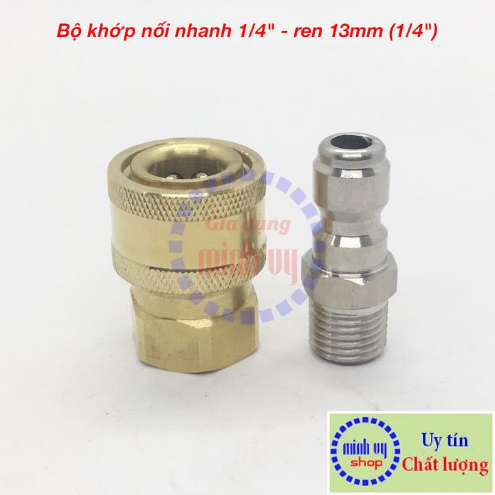 Bộ khớp nối nhanh ren 13mm cho máy rửa xe -BKN13mm