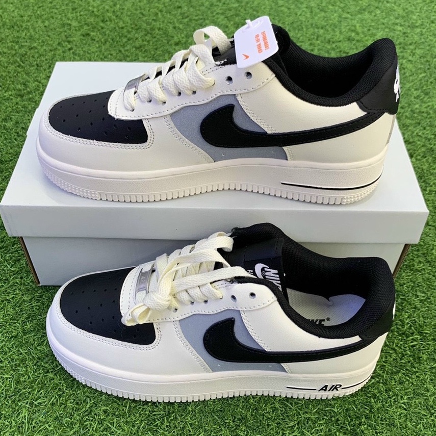 Giày _Nike Air force 1, Af1 CusTom đen xám Hàng BEST Quality Full Box Bill