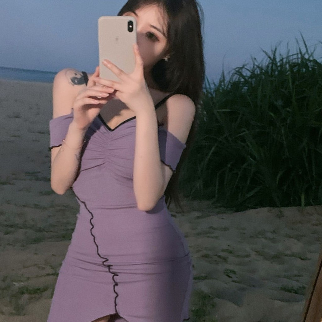 Đầm thun body trễ vai sexy