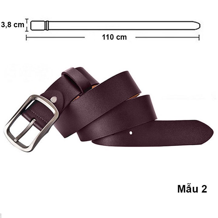 Dây nịt bụng nam thời trang khóa cài kim tiện dụng, thắt lưng da nam cao cấp thiết kế sang trọng lịch lãm