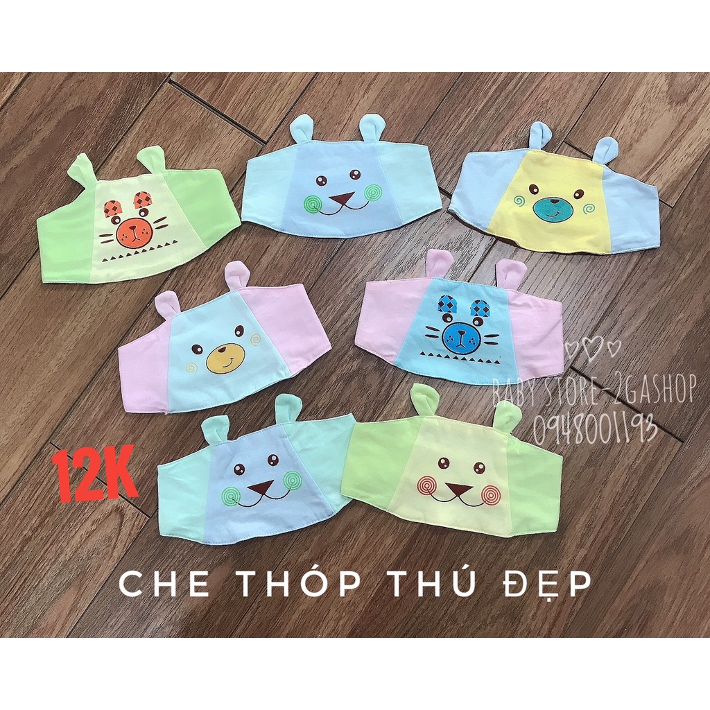 Mũ thóp sơ sinh -Che thóp hình thú loại đẹp cho bé 2Gaconshop