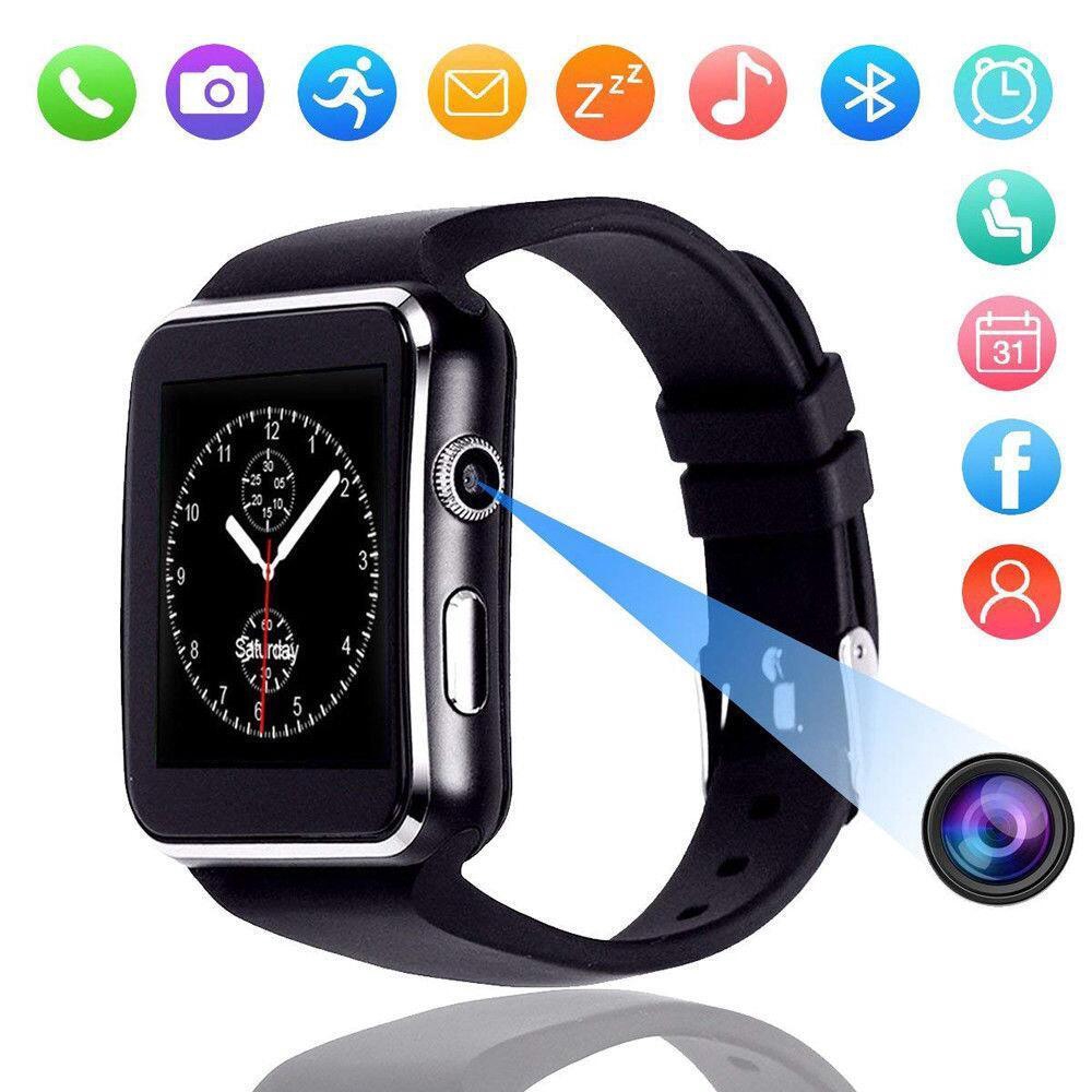 【P&amp;T】(Vòng đeo tay sức khỏe)X6 Bluetooth Screen Smartwatch Smart Watch for IOS Android iPhone Samsung Fashion Watches