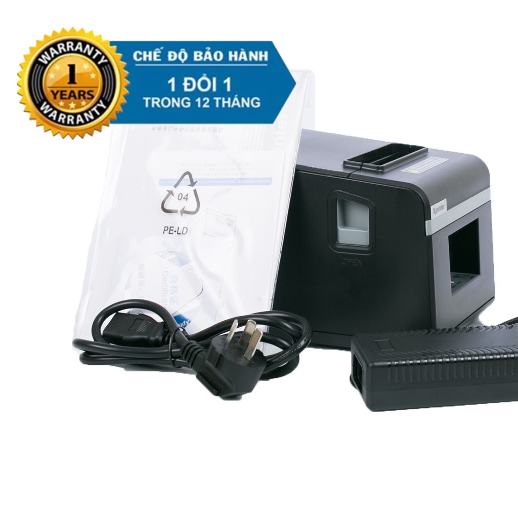 Máy In nhiệt Xprinter N160 - Bảo hành 12 tháng