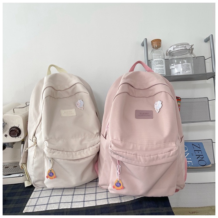 Balo Trơn Basic Ulzzang Màu Pastel B05