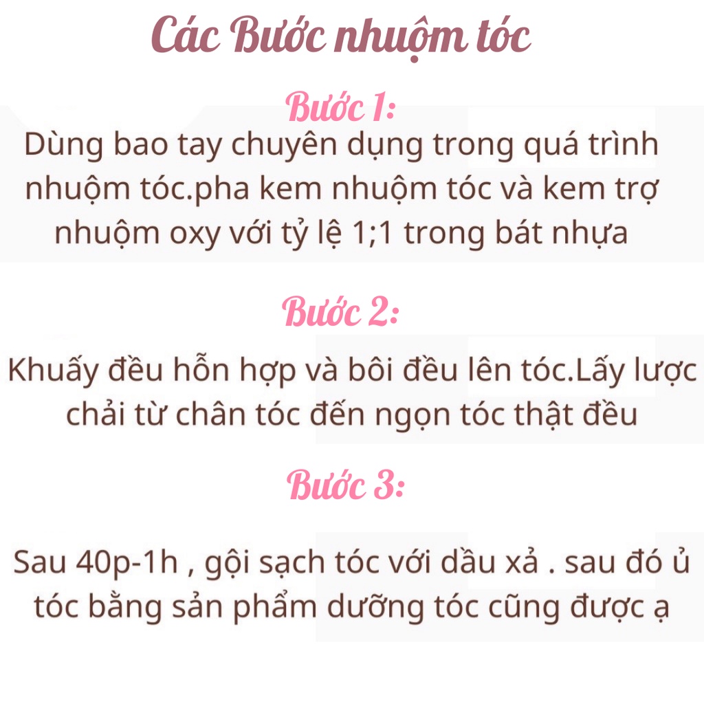 Thuốc nhuộm tóc màu XANH KHÓI nhuộm tóc tại nhà màu xanh tăng kèm oxy găng tay mũ ủ