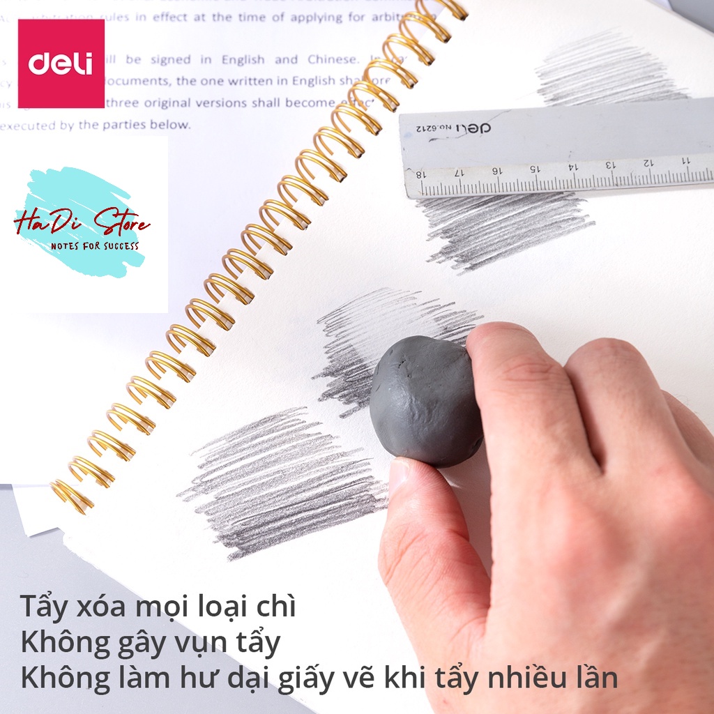 [HADI] Gôm tẩy đất sét Deli (Mã SP:Deli-G-Clay)