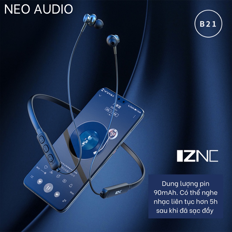 Tai nghe không dây IZNC B21 tai nghe thể thao NEO AUDIO