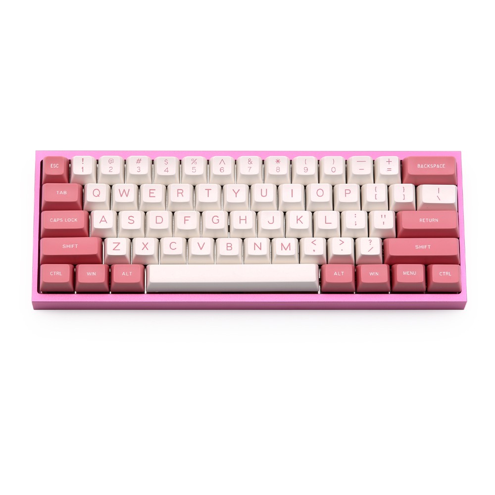 [Mã SKAMSALE03 giảm 10% đơn 200k] Bộ nút bàn phím cơ keycap SA Maxkey Pink White 130 nút