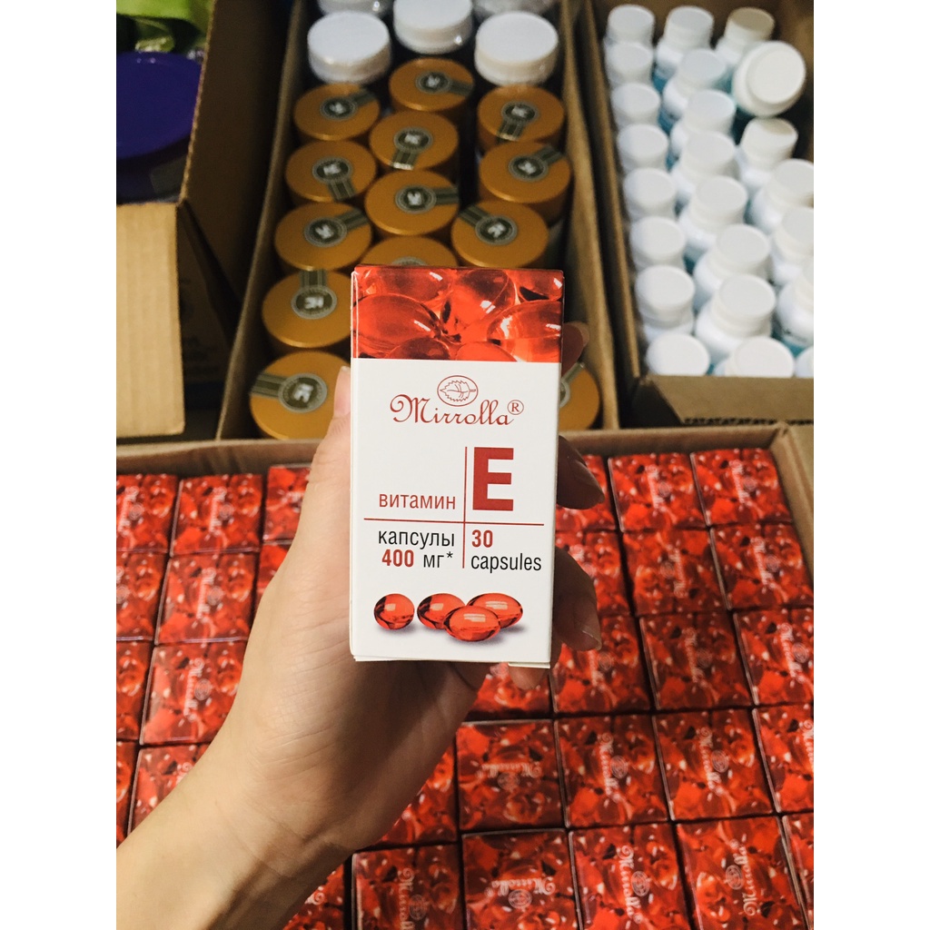 Vitamin E đỏ nga 400mg [FREE SHIP_MẪU MỚI NHẤT]  CHUẨN AUTH đẹp da,