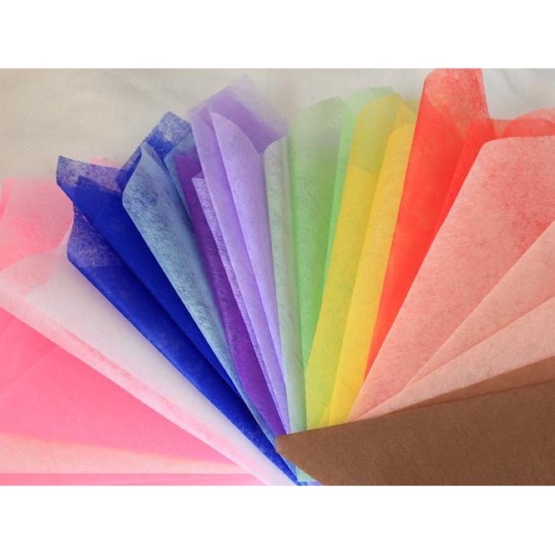 Giấy lụa làm hoa xấp 35 tờ