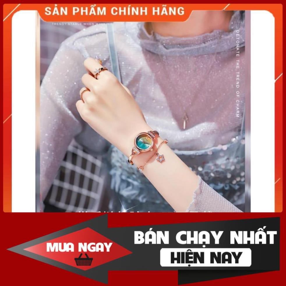 Hàng Cao Cấp - Đồng hồ - nữ- Kimio - nhật bản dạng lắc dây rút điệu đà sang trọng kèm vòng tay - lỗi 1 đổi 1